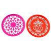 Different Design Ready to Draw Rangoli Making Stencils, Rangoli Plastic Stencils for Floor Decoration (Set of 12, Size 6 Inch)