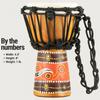 Ударные инструменты MEINL в африканском стиле Mini Djembe HDJ5-XXS Python Design