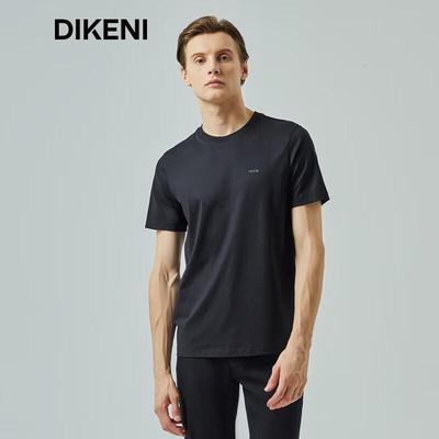 Мужская футболка DIKENI, 120-й счет, шелкопрядный хлопок, прохладная на ощупь, с коротким рукавом