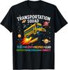 Транспортный отряд Забавная футболка унисекс с ретро-принтом школьного автобуса Снова в школу