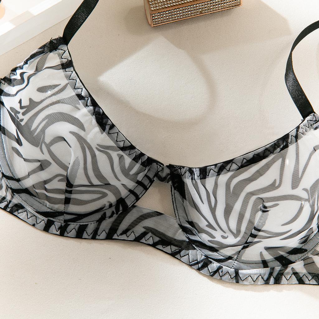 Сексуальный французский бюстгальтер с леопардовым принтом, женский ажурный комплект нижнего белья Y2k, тонкий сетчатый комплект, модный дизайн, готический гранж, костюм из двух частей