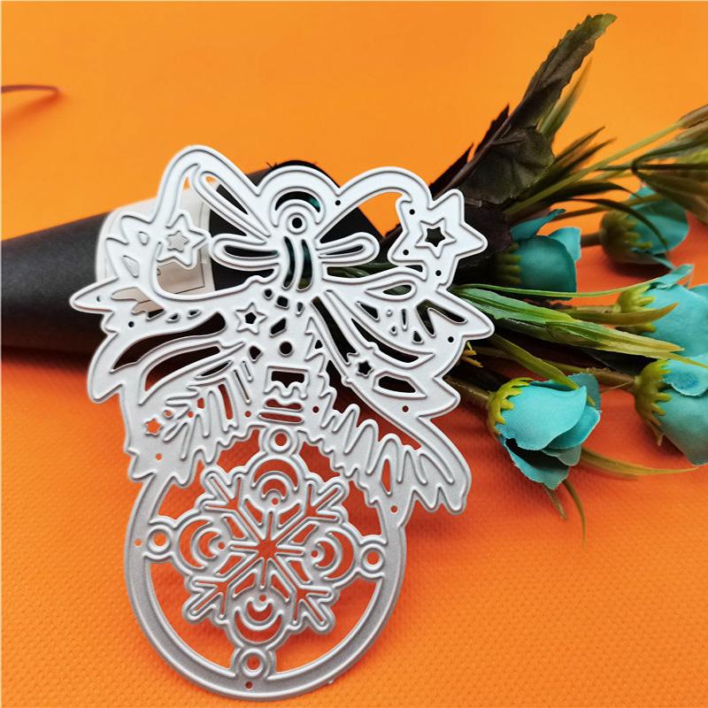 Рождественский кулон, подвесной колокольчик, скрапбукинг, металлические штампы, трафареты для DIY альбома, декор бумажной карты