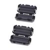3Pc Ring Core Ferrite Bead Clamp Choke Coil Emi Rfi Noise Filter Clip Snap Cable