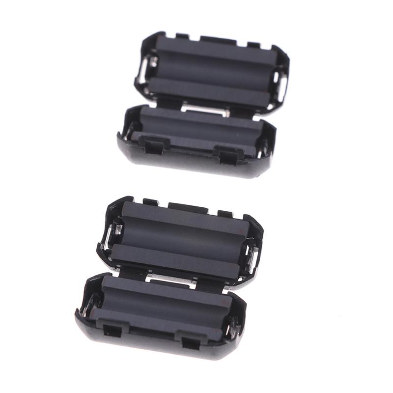 3Pc Ring Core Ferrite Bead Clamp Choke Coil Emi Rfi Noise Filter Clip Snap Cable
