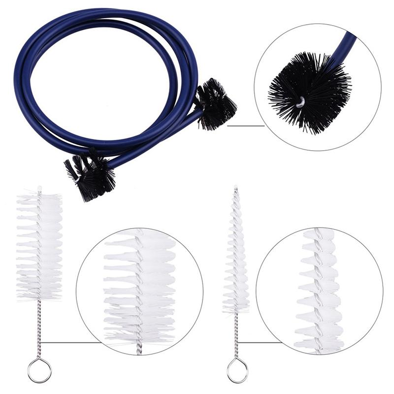 1 Set Trumpet Maintenance Kit Bendable Grasp Snake Brush Mouthpiece Brush Cornet Cleaning Kit Musical Instrument Accessories