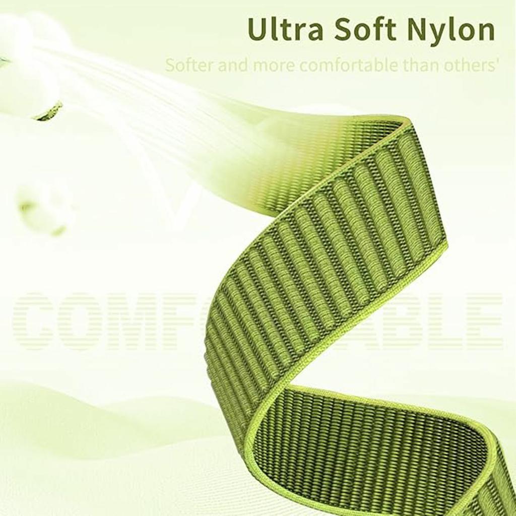 Nylon Watch Band for Xiaomi Smart Band 10 / 9 / 8 Parachute Buckle Woven Wrist Strap with Stainless Steel Connector