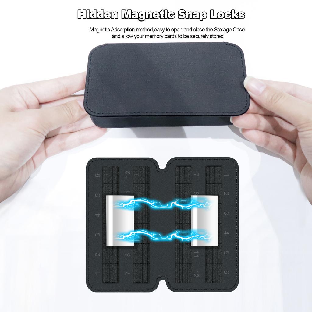 24 Slots Memory Card Storage Cases Carrying Box Holder Host Accessories for Deck TF MicroSD Cards Keeper Holder