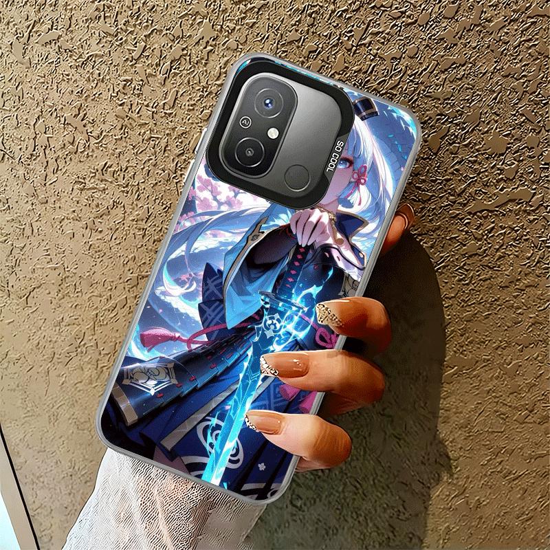 Ударопрочный чехол для телефона Genshin Impact Kamisato Ayaka для Xiaomi Poco X7 X6 X5 X3 Pro F7 Ultra M8 Redmi 15C 15 14C 13C 12C 10C 13