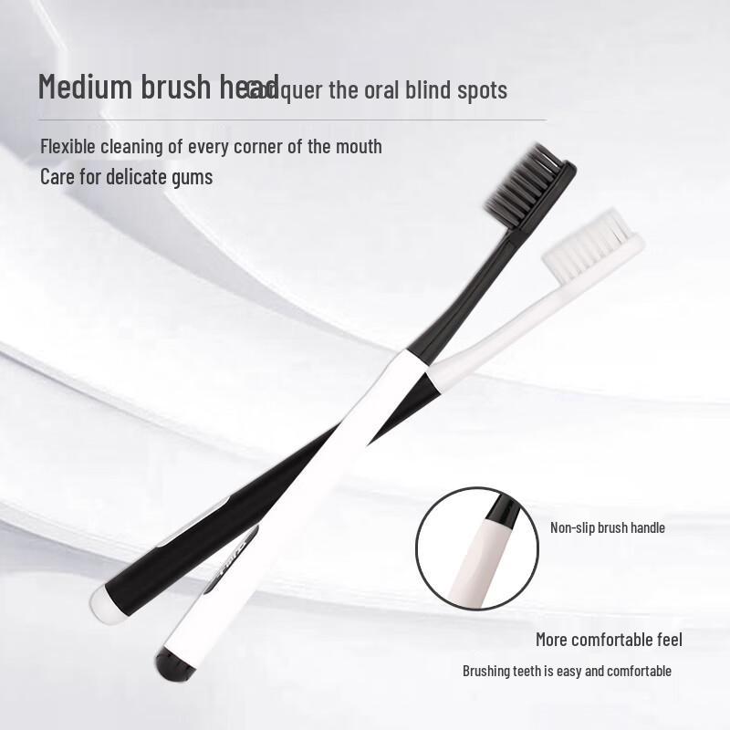 Dentist Charcoal White Toothbrush