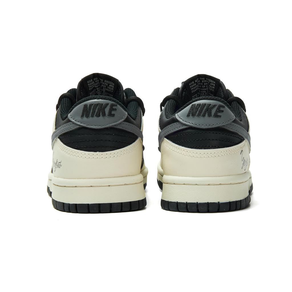 Nike Кроссовки Dunk из износостойкого материала, низкие, для скейтбординга, унисекс, бежевый, серый, черный HF5441-100(Команда970-)