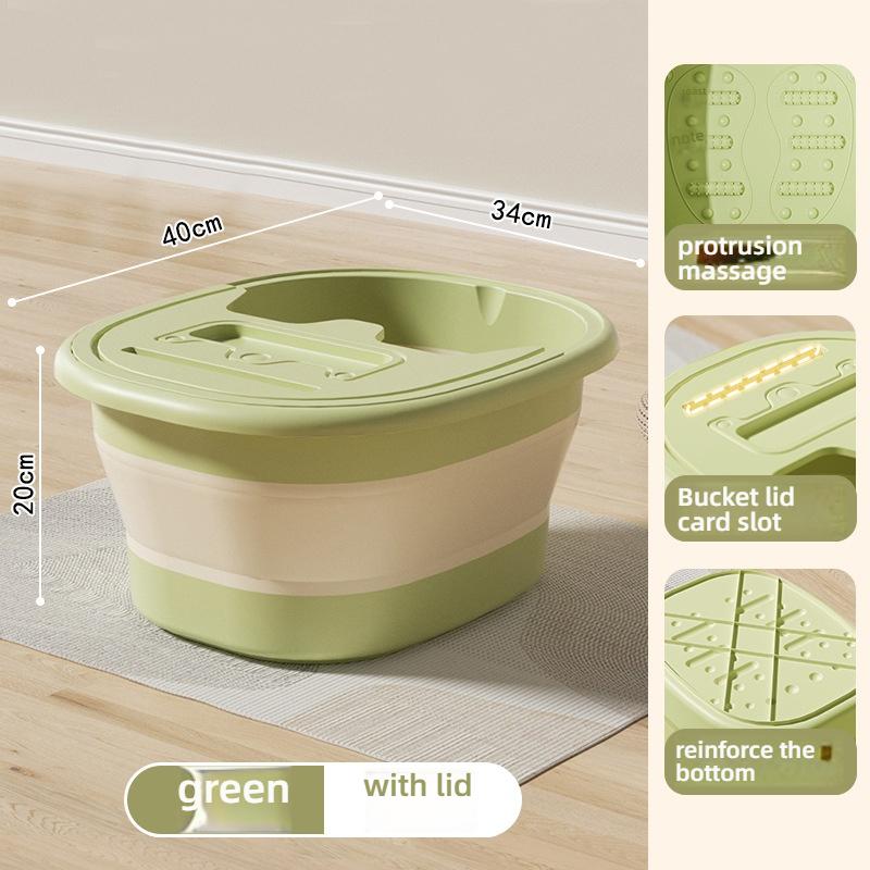 Складное ведро для ножной ванны бытовое портативное утолщенное для ножной ванны до икр с изоляцией ведро для ножной ванны