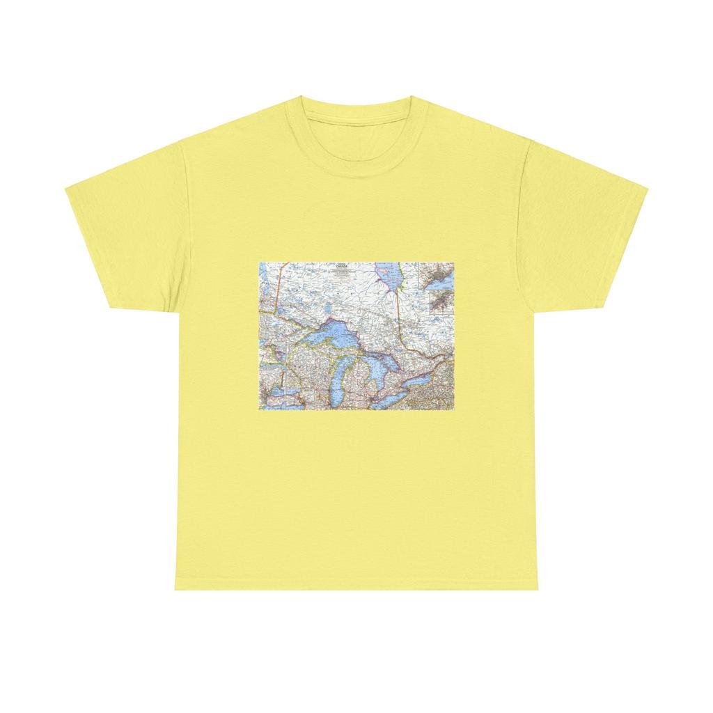 Canada - Central (1963) (Map) T-Shirt