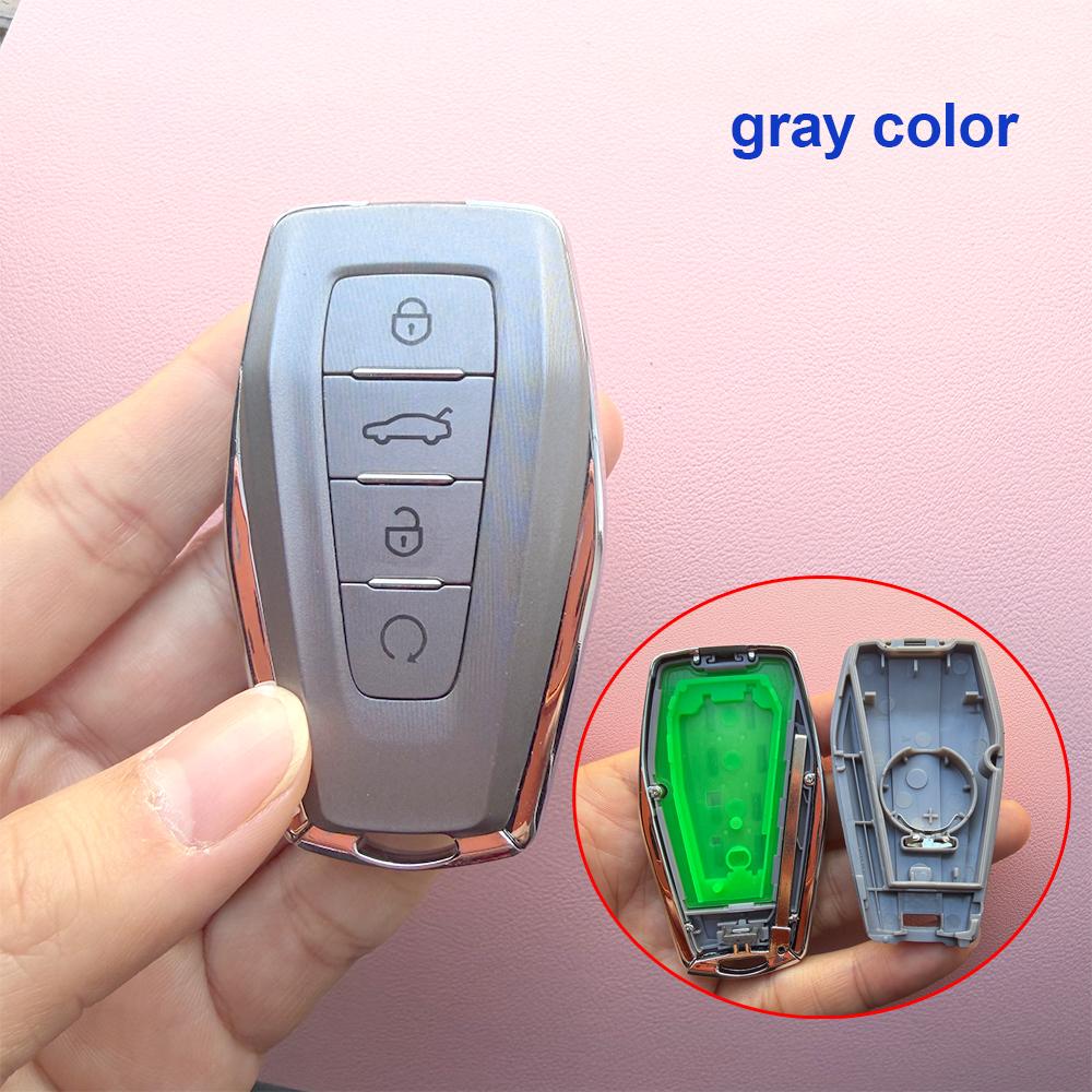 Запасной Оригинальный Корпус Брелока Автомобильного Ключа Для Geely Coolray X6 Geometry C Emgrand Global Kulrey Hawk Gx7 Okavango 4 Кнопки