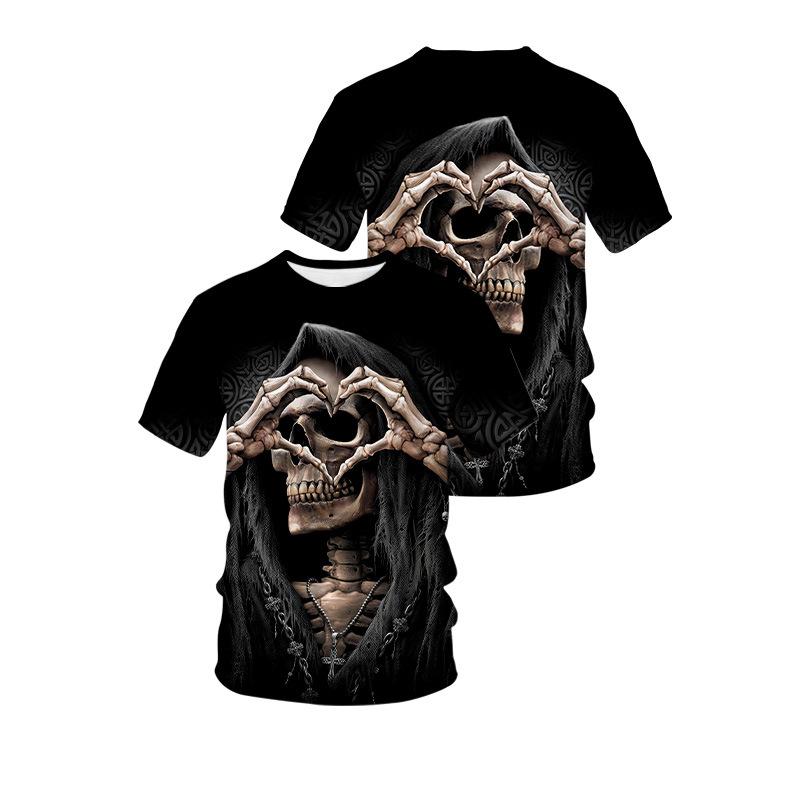 Летние мужские футболки с 3D принтом тигра и дракона, модные повседневные спортивная одежда с круглым вырезом и короткими рукавами, уличная одежда, топы большого размера