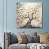 Elegant Tree of Gold Leaf Canvas Wall Decor  Landscape Modern Living Room Home Decor Elegant Decorative Painting