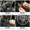  Наклейка на рулевое колесо ABS, подходит для Dodge Charger, Dodge Challenger, Durango, Dart Journey, аксессуары для интерьера