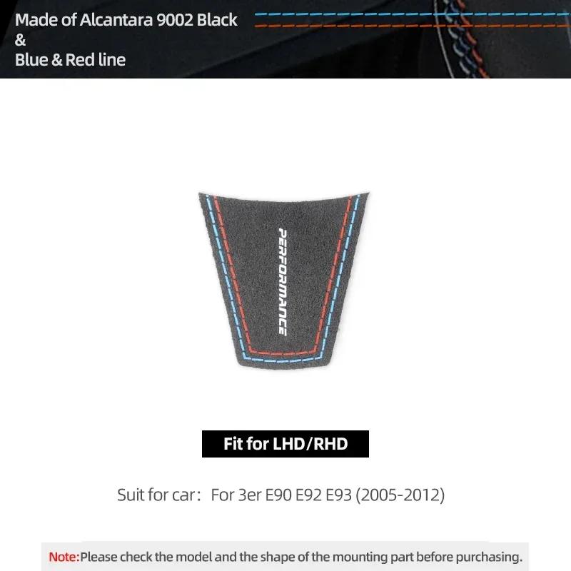 Betterhumz For BMW E92 E90 E93 3 Series Made of Alcantara Steering Wheel Patch Trim Sticker Panel Car Interior Tuning Accessory