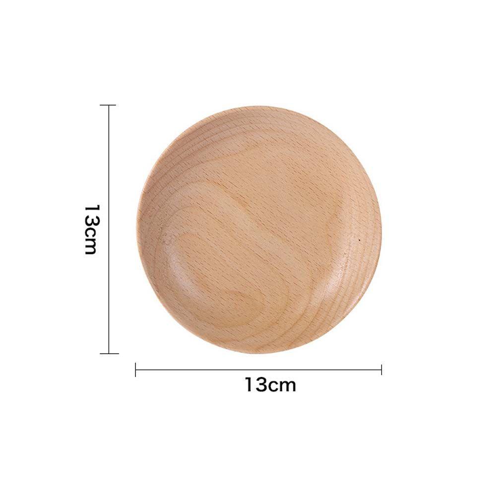 Бук 1 шт. Блюдо для торта, Снековая посуда, Обеденная тарелка из бука, Поднос для сервировки, Десертные тарелки, Посуда