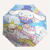 1pc Happy Birthday Cinnamoroll Idea Durable Cartoon Folding Umbrella, Portable 3-Fold Compact Umbrella for Men and Women, Suitable for Travel or Daily