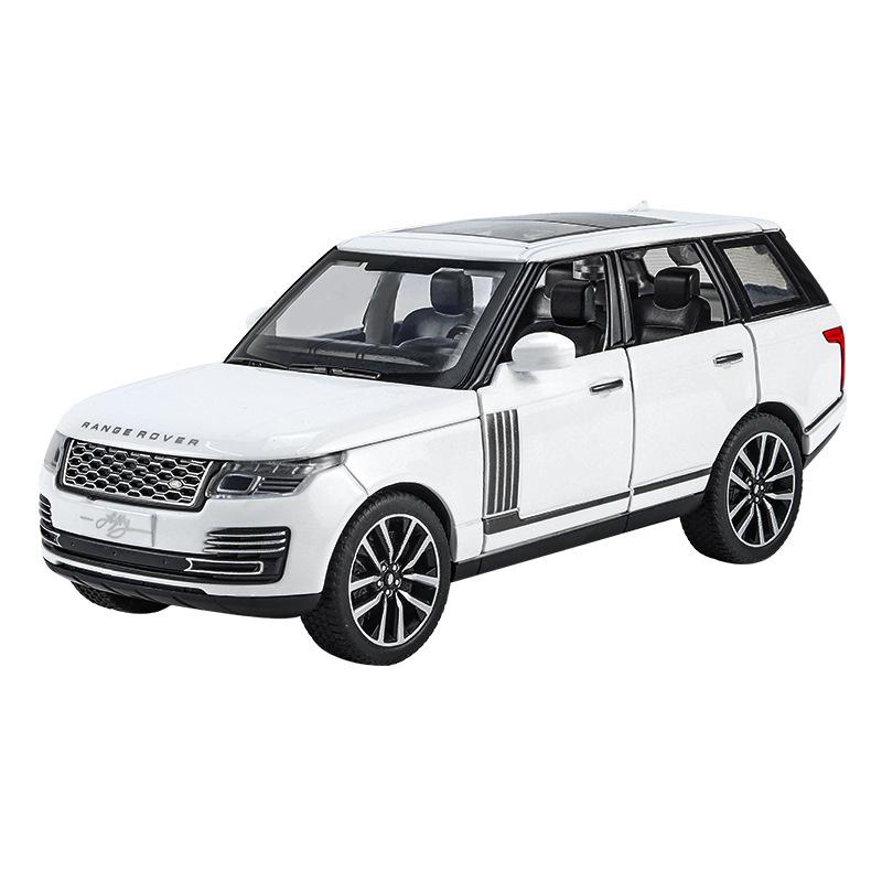 1/32 Range Rover Sports SUV Модель автомобиля из сплава Литые металлические внедорожники Моделирование моделей автомобилей Звук и свет Детские игрушки Подарки