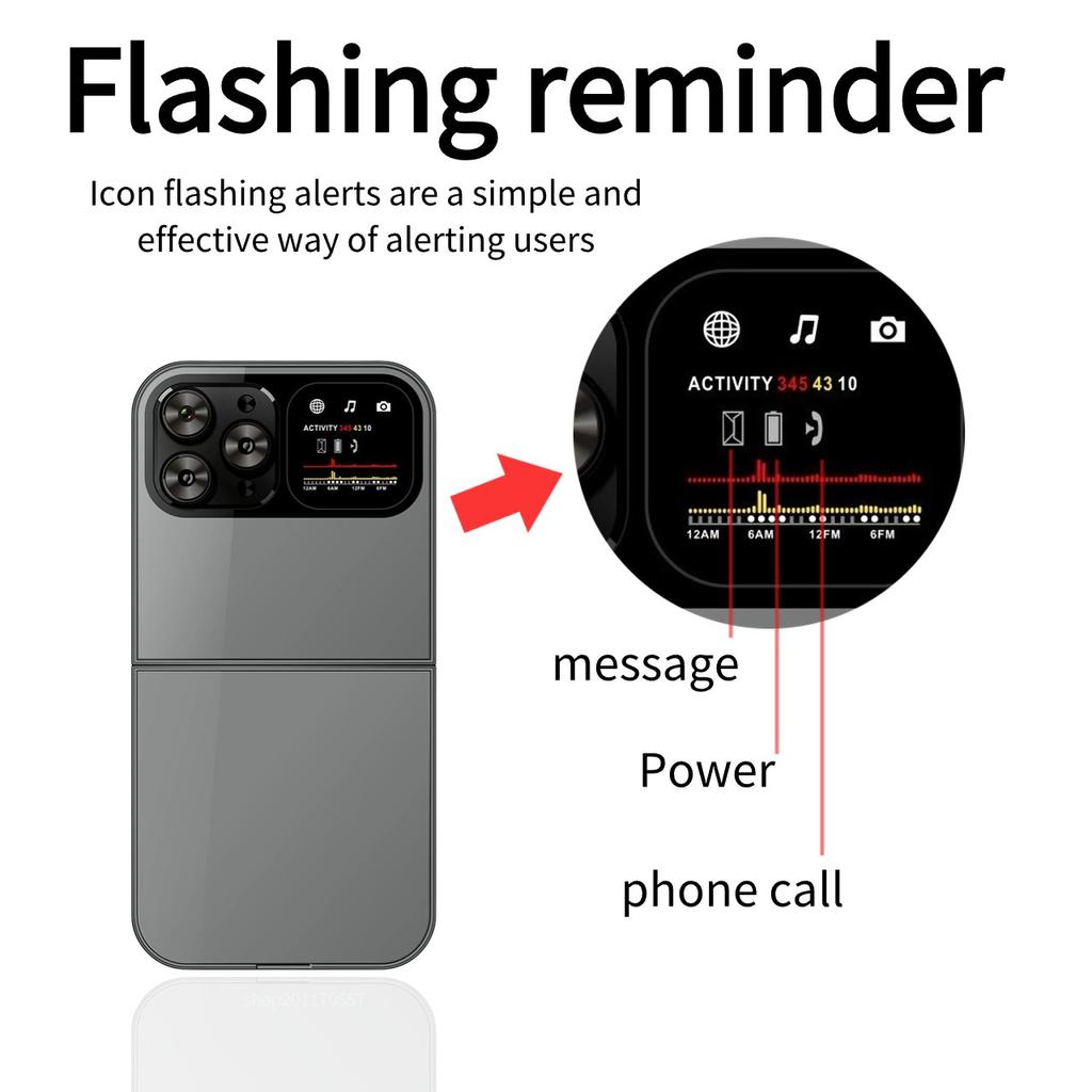 Мини-раскладной мобильный телефон с двумя SIM-картами, 2G GSM, 2,0-дюймовый экран, скоростной набор, волшебный голосовой фонарик, FM-черный список, маленькая раскладушка, запасной телефон