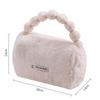 Cute Faux Rabbit Fur Makeup Bag Plush Fashion Skincare Storage Pouch Travel Cosmetic Organizer