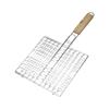 Grilling Basket Grill Mesh Cooking Tool Foldable BBQ Grill Mat Stainless Steel Barbecue Grilling Meat Fish Clip Holder