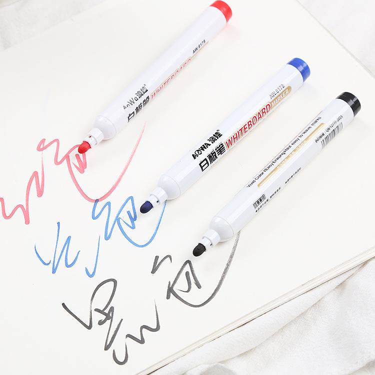 1/3/6 шт. офисная ручка для белой доски без следов, легко стираемая, прочная, быстросохнущая, стираемая ручка-маркер
