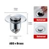 99% Universal All Brass Pop-Up Bounce Core Basin Drain Filter Hair Catcher Sink Strainer Bathtub Stopper Bath Plug Bathroom Tool