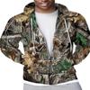Толстовки с капюшоном 3D-принт камуфляж джунгли Толстовки на молнии для мужчин и женщин Толстовки с капюшоном большого размера для детей Толстовки на молнии Спортивные костюмы