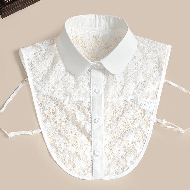 Детское белое худи с воротником-рубашкой - Универсальный хлопковый съемный воротник для мальчиков и девочек