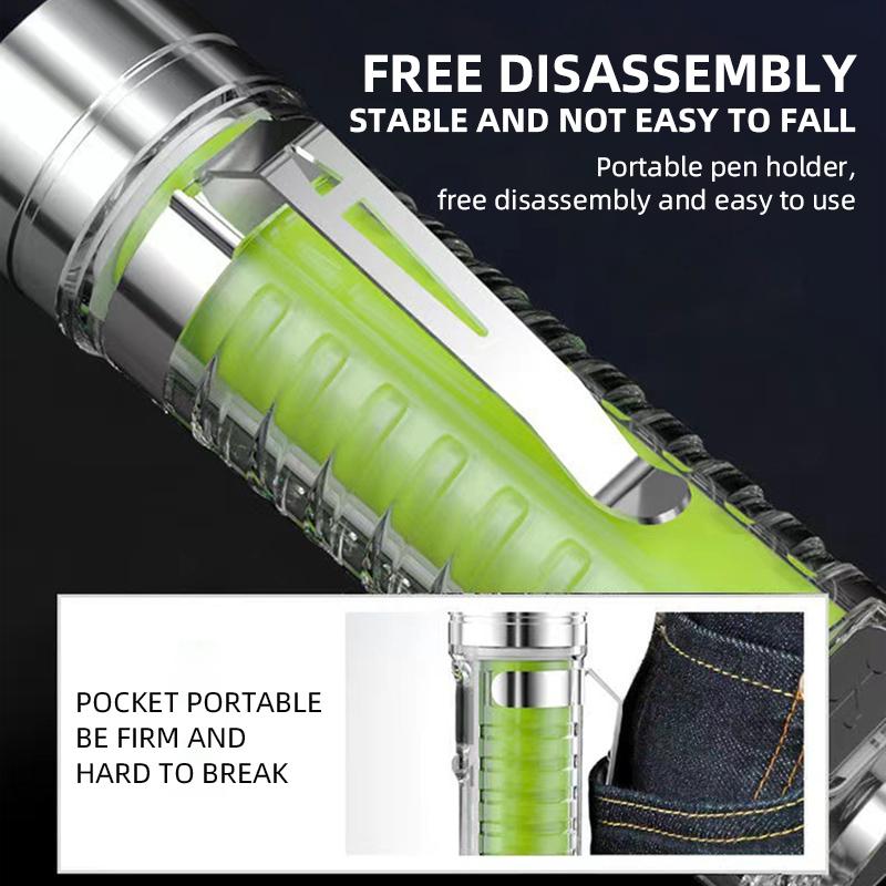 Rechargeable Handheld Flashlights High Lumens 6 Modes LED Brightest Waterproof Flash Light for Emergencies, Camping, Hiking