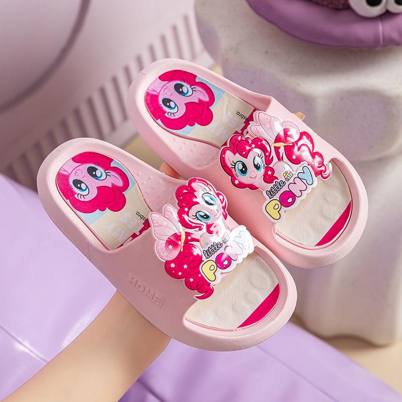 Нескользящие летние тапочки My Little Pony для девочек - Мультяшные шлепанцы для дома