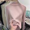 Half High Neck Sweater for Autumn and Winter Slim Fit Warm Inner Top Women's Base Knitted Sweater