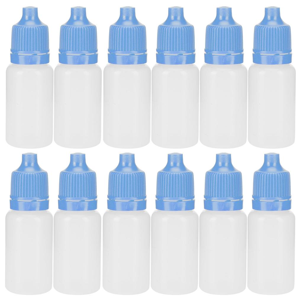 50Pcs 5ml Empty Dropper Bottles Squeezable Eye Liquid Bottle Container with Lids Plugs