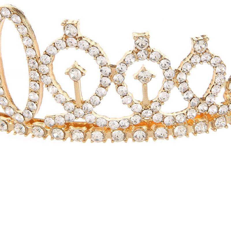 Модный сплав горный хрусталь цифровая корона горный хрусталь день рождения корона тиара 10-й день рождения аксессуары для волос