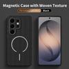 al Techwoven Fabric Magnetic Case For Samsung S26 S2 S24 S23 S22 Ultra Plus FE A7 A6 A36 A3 A17 A16 A26 Cover