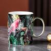 Bone China Mug Parrot Ceramic Coffee Mug Couple Mug Household Teacup Mugs Coffee Cups