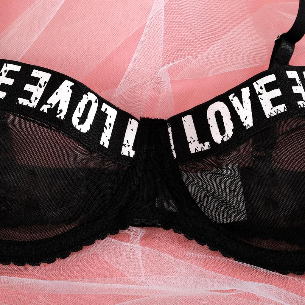 Tuexika модное женское сексуальное нижнее белье с английским буквенным принтом, трехсекционный пояс с подвязками, перспективное искушение, эротическое белье