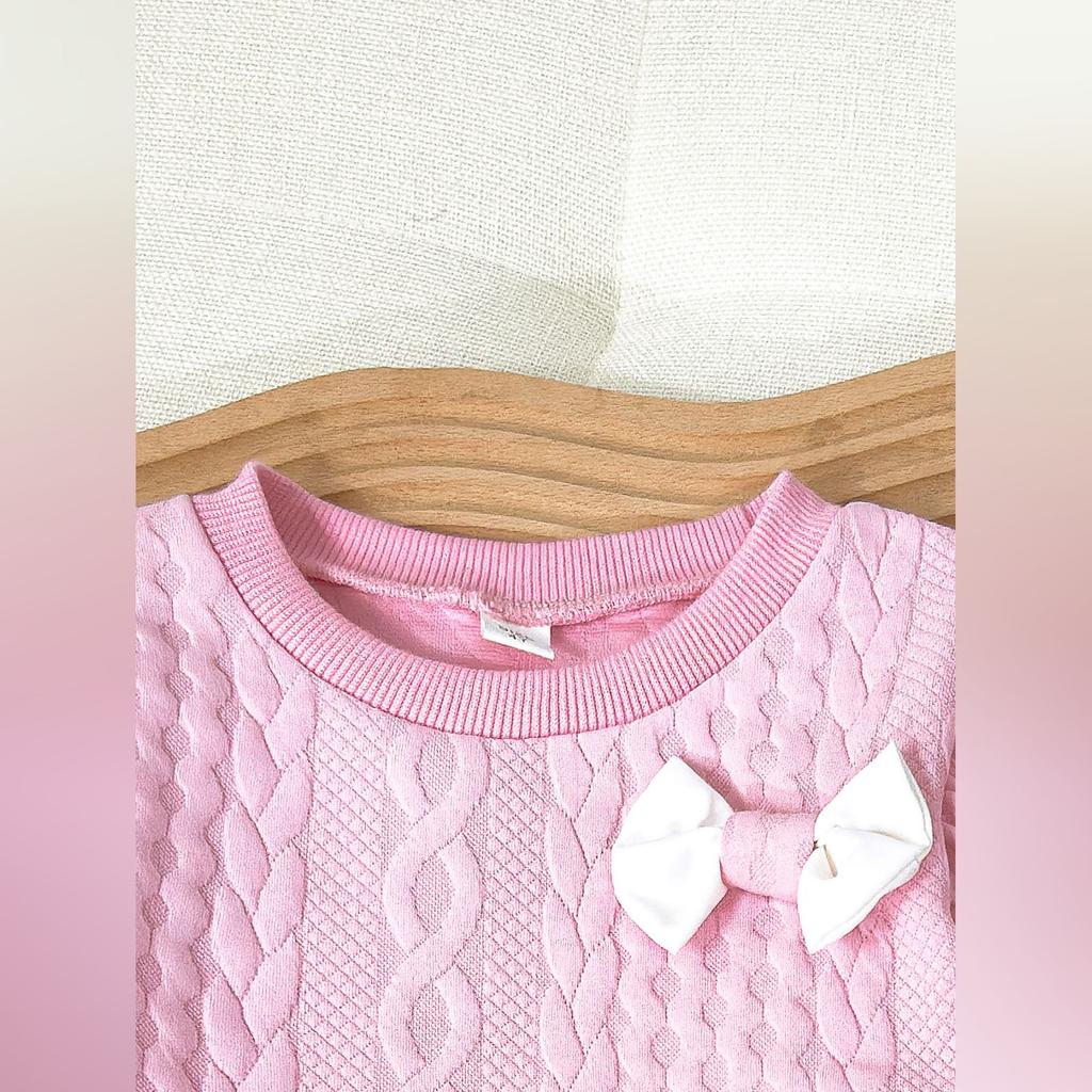 Детский мультяшный повседневный модный комплект: топ с длинным рукавом и брюки