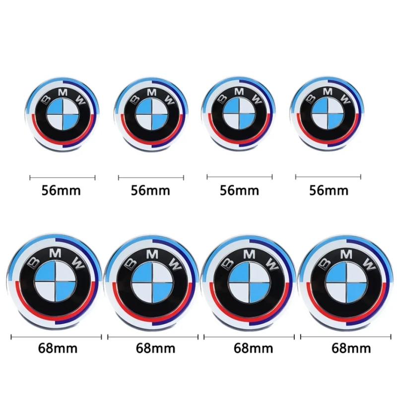 Hot For BMW M 4pcs 56mm 68mm Car Styling Wheel Center Hub Cap Auto Rim Covers for BMW E36 E46 E53 E90 E60 E61 E93 E87 X1 X3 X5 F30 F20 G30