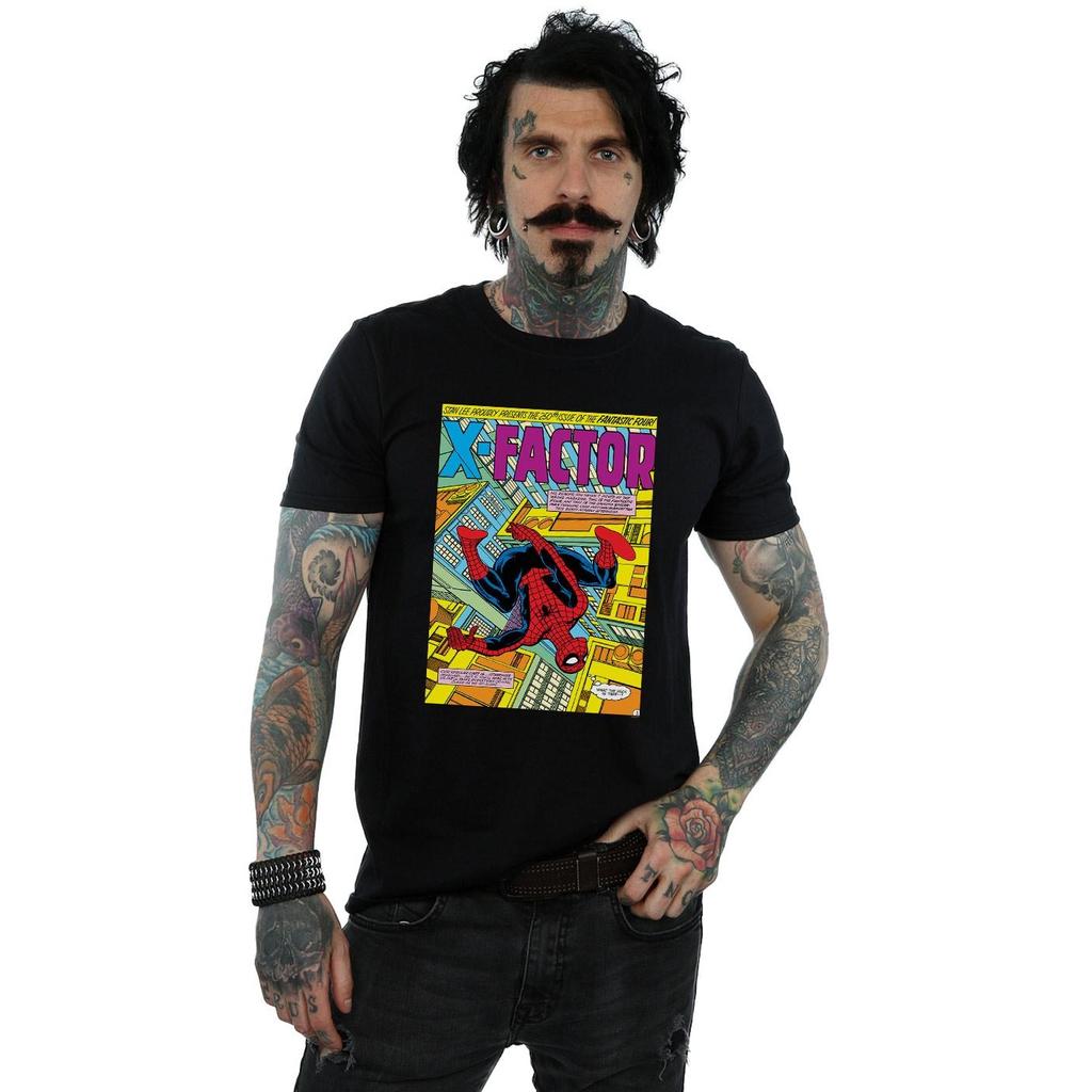 Marvel Mens Spider-Man X Factor Cover T-Shirt