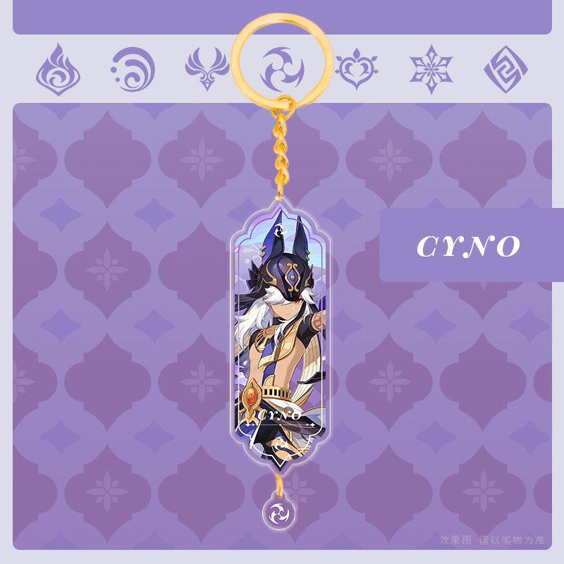 Genshin Impact Акриловый Двусторонний Брелок Мультяшные Брелоки