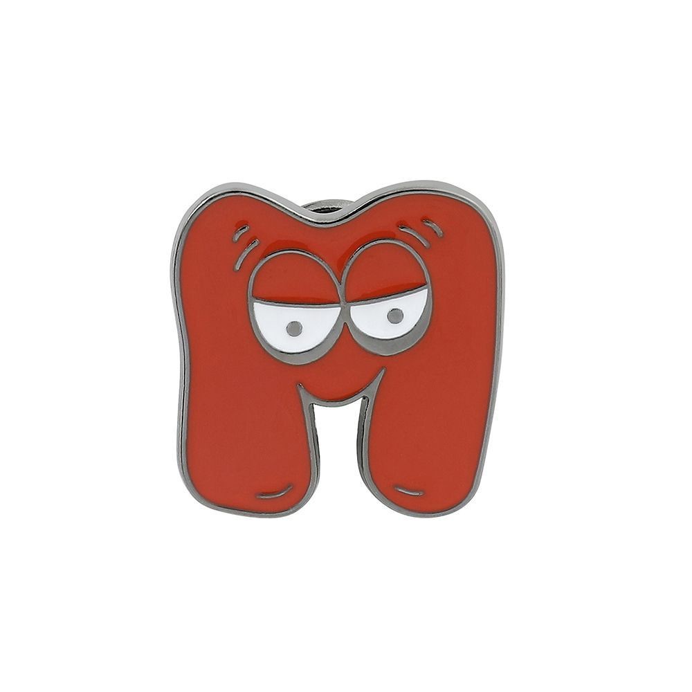 Cute Funny Alphabet Brooches Creative Cartoon Brooch Badges 26 Letter Enamel Pins  Backpack Decor