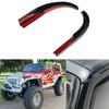 Для Jeep Wrangler JK 2007-2017 автомобильная крыша, черная вода, дождь, защита, слот, расширение желоба, Стайлинг, авто внешние аксессуары
