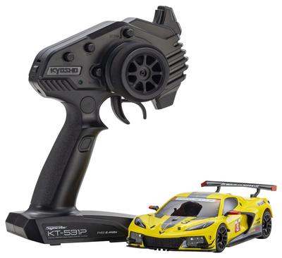 Kyosho RWD Readyset Chevrolet Corvette Желтый Электрический Радиоуправляемый 32356Y Mini-Z MR-04 C8.R