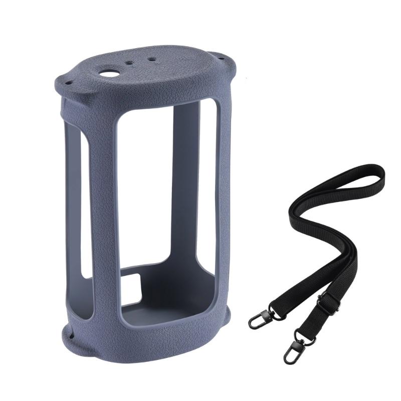 Silicone Case Cover for EVERBOOM Wireless Bluetooth-compatible Portable Speaker Cover with Adjustable Shoulder Straps