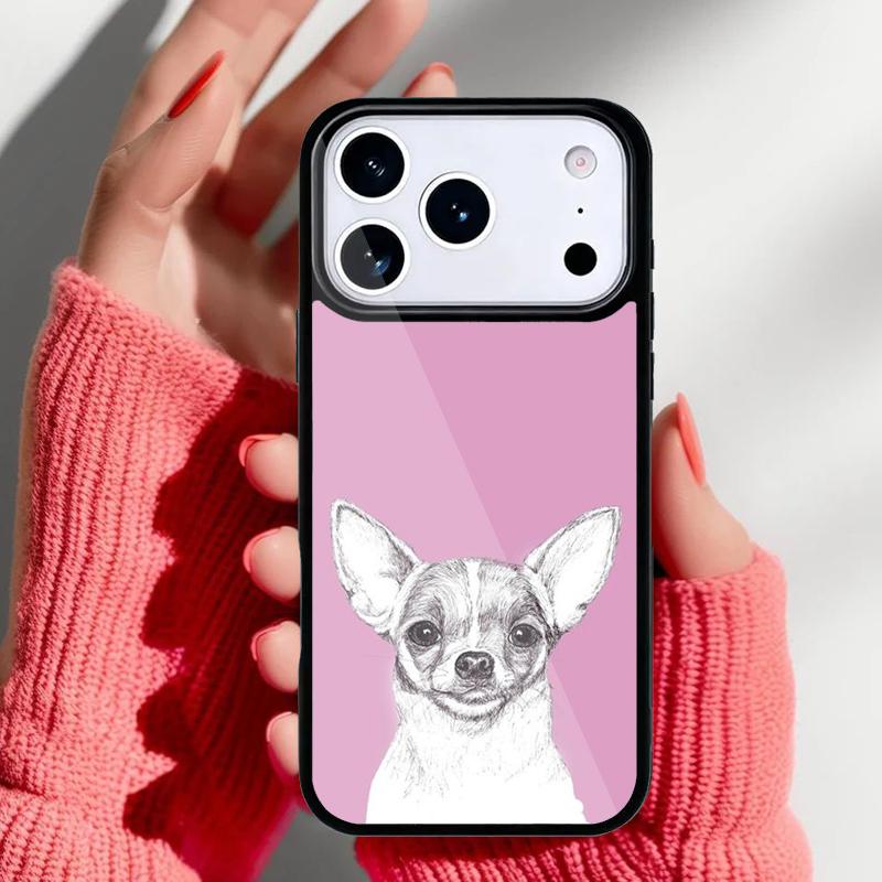 Милый чехол для телефона 'Мама чихуахуа' для iPhone 17 16 15 14 13 Pro Max Задняя крышка для 12 11 Pro Coque