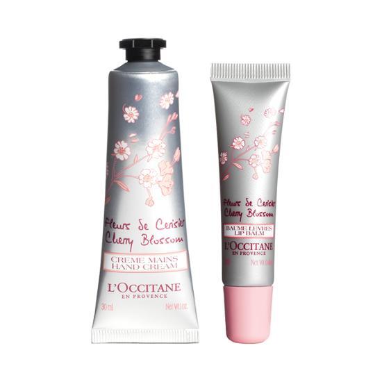 L'OCCITANE Cherry Blossom для рук 30 мл и губ 12 мл дуэт