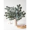1pc Artificial Silver Dollar Eucalyptus Branches Green Faux Greenery Plants for Wedding Bouquets Holiday Decor Desk Garden Decor